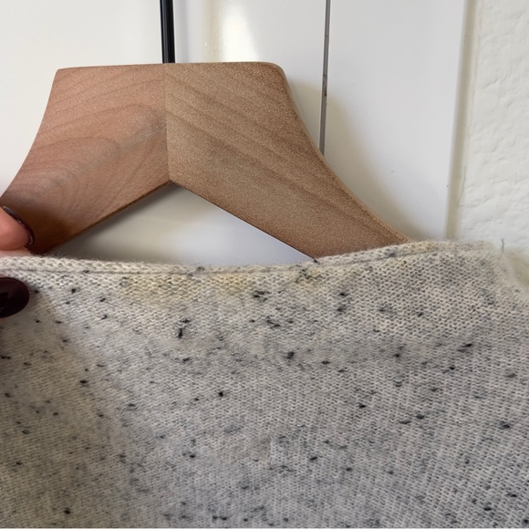 Pilcro Anthropologie Cashmere Speckled Star Motif Sweater in Grey - Picture 6 of 9